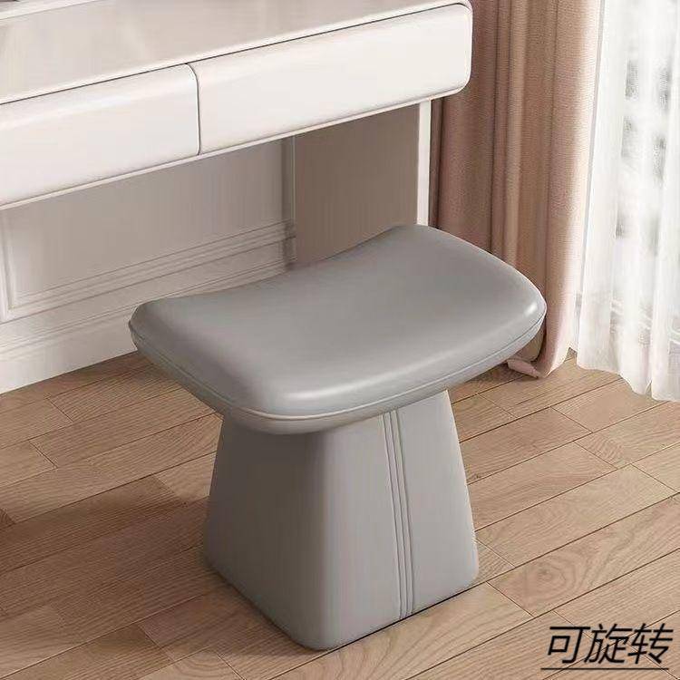 新款化妆凳子客厅卧室家用全实木皮质梳妆凳现货床边化妆椅子
