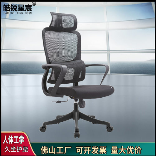 人体工学椅办公室宿舍舒适久坐电脑椅家用办公椅老板护腰可调可升