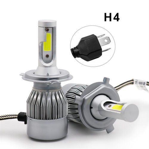 工厂百万现货C6汽车LED大灯12v前大灯泡h4 H7H1远近一体led前照灯