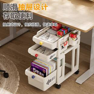 422小推收车收纳置物宿架落地多层卧室头床移动书架学生寝室舍纳