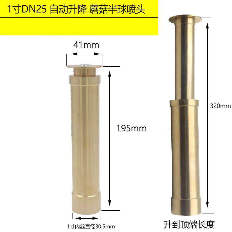 全铜升降喇花喷半球FOY牵牛花音水头景水池叭鱼池庭院喷水头乐家