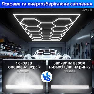 蜂窝灯20V14孔车洗车店2灯110V六e边形车库六角灯ld无品牌 汽工位
