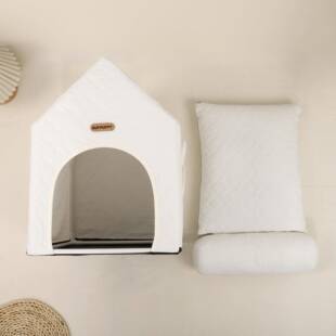 保物暖狗窝卡通爱可狗窝HLT19460四季通窝用封闭式狗狗用品可洗狗