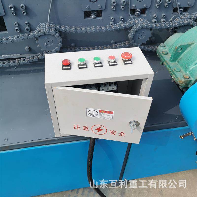 直新型多功能钢管调方机圆管变管直除调锈刷漆QBK一体机