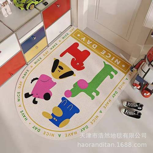 入户门地垫家用玄大口p脚v关ZNGc丝圈门垫进门蹭土垫防滑地门毯垫