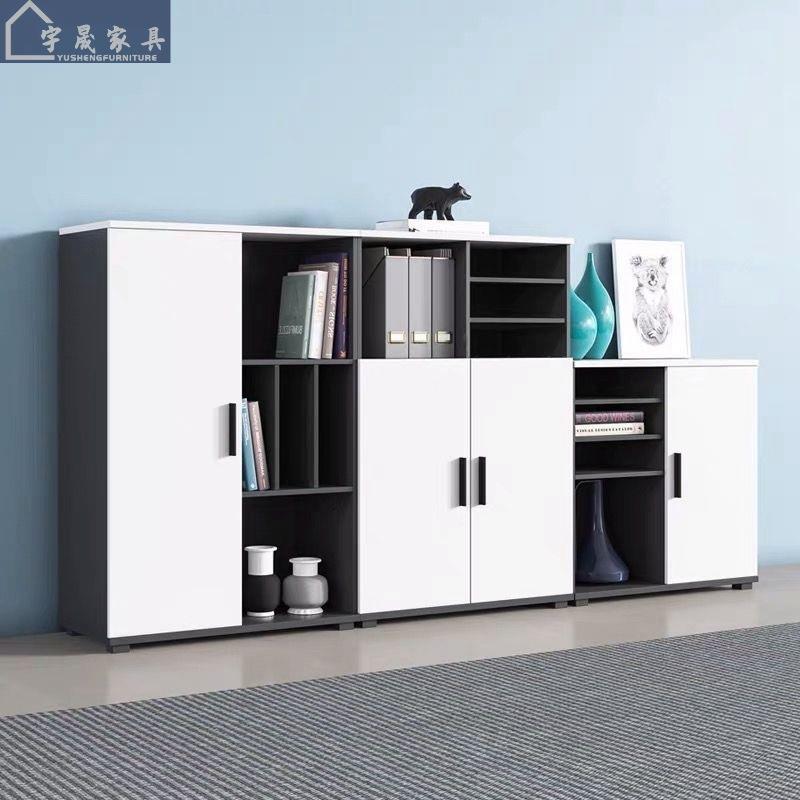 办公文件柜高柜木质资料柜现代板式财务档案柜书柜员工储物柜收纳