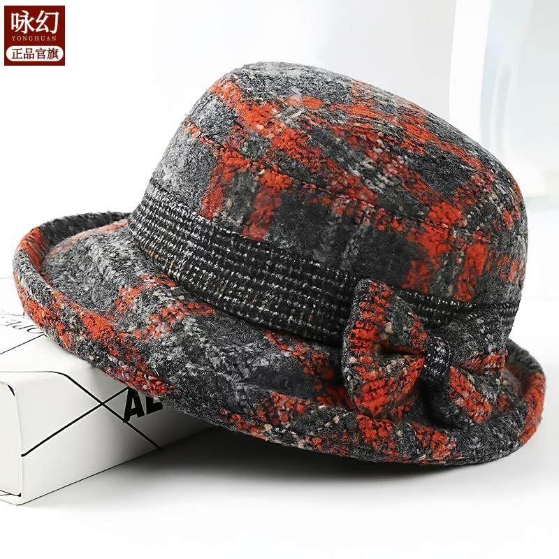 女士秋冬季中老年人帽子妈妈礼帽加厚奶奶盆帽老人春秋休闲渔夫帽,居家日用,披肩防护帽,淘宝优惠券,粉丝福利购,淘宝优惠卷