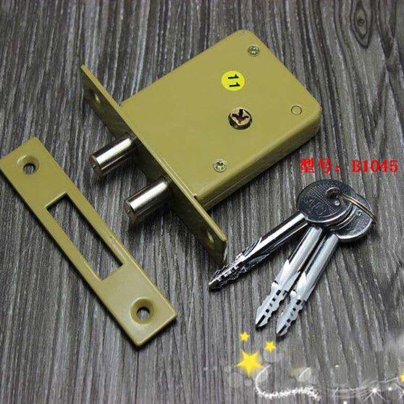 AFS安防门锁 防盗锁 隐形门锁 十字型钥匙B1045锁具 管井锁 暗锁