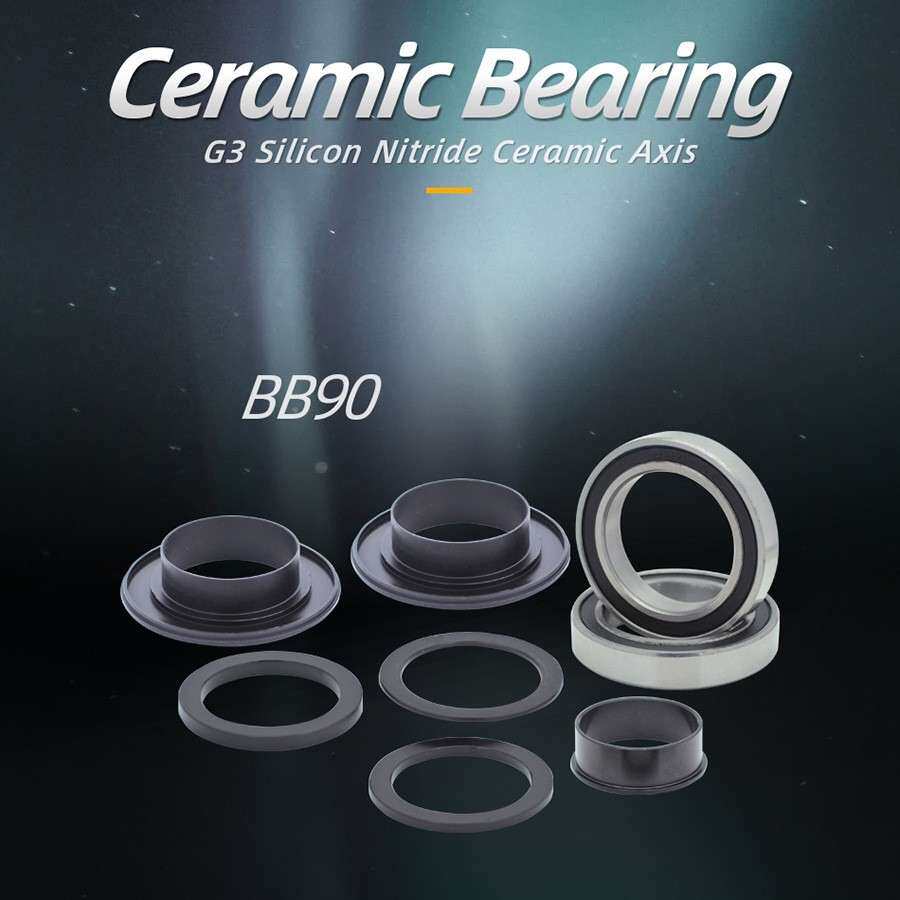自行车BB90压入直径37X37mm山地公路自行车轴24mm适用TRK曲柄组配