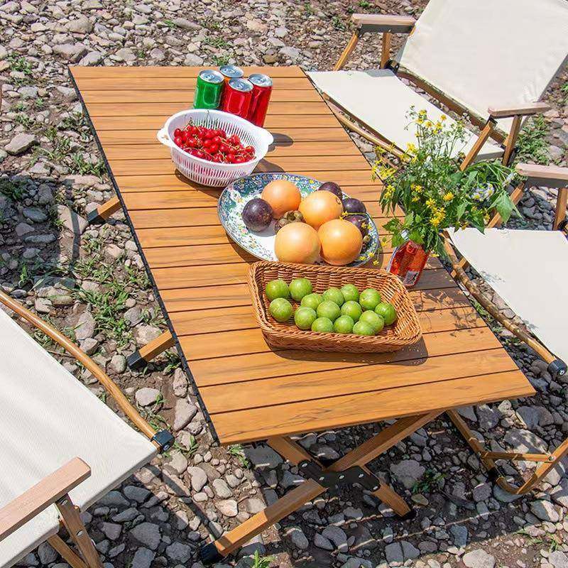 户外折叠桌子铝合金蛋卷桌超轻野餐便携式榉木桌椅露营装备,电子元器件市场,其它元器件,淘宝优惠券,粉丝福利购,淘宝优惠卷