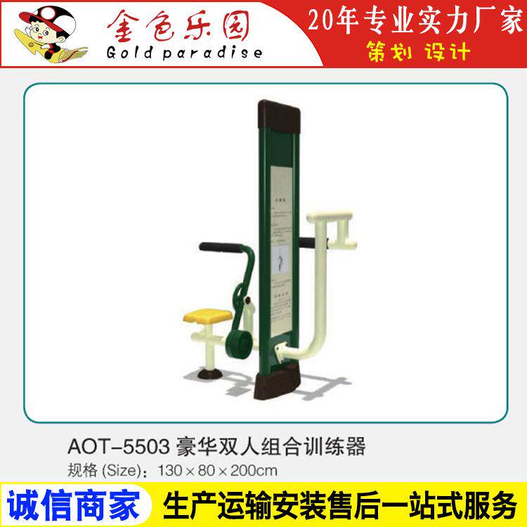 AOT5503健身器材豪华双人组合训练器/户外小区健身器材/游乐设施