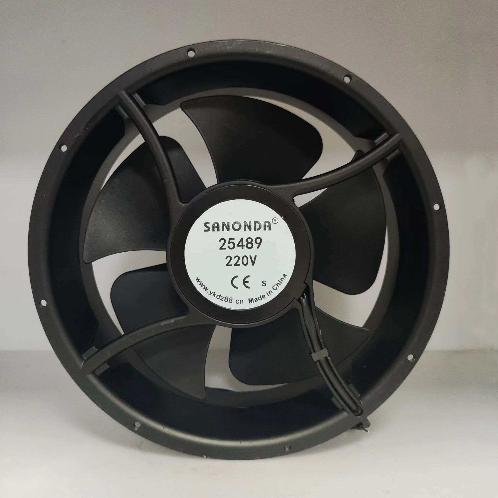 SANONDA 25489 220V排气扇机柜工业散热风扇高品质大风量