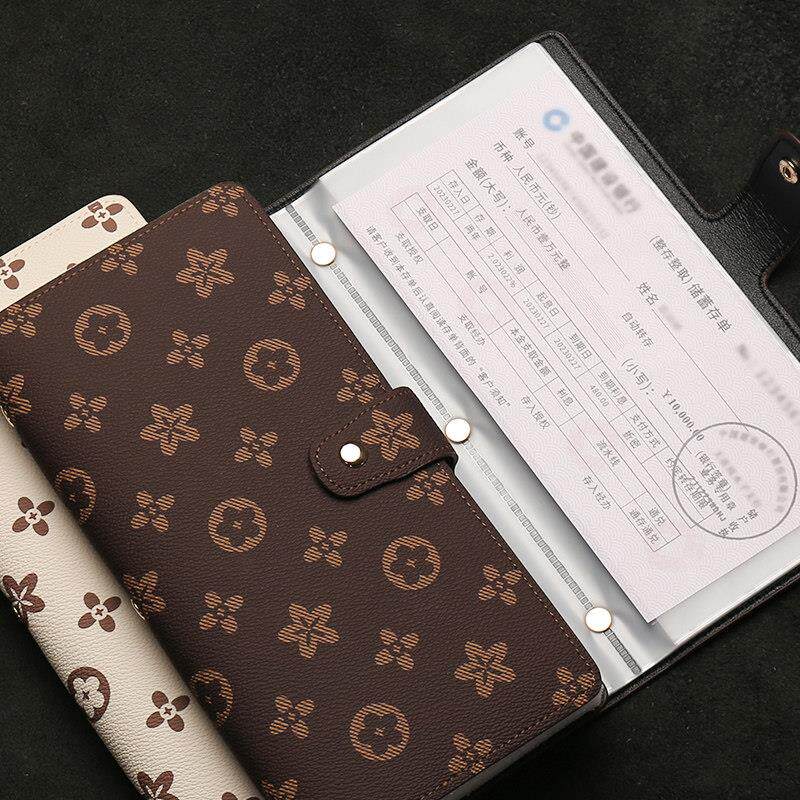 定期存单收纳本票据银行存单夹支票收纳多功能存折卡一体包保护套
