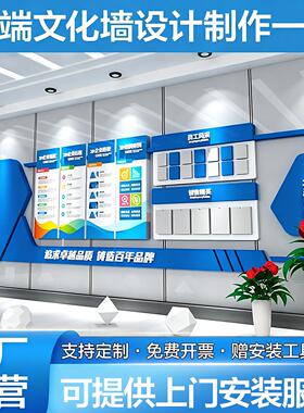 公司企业文化墙定制设计办公会议室背景墙展示创意墙贴标语墙制作