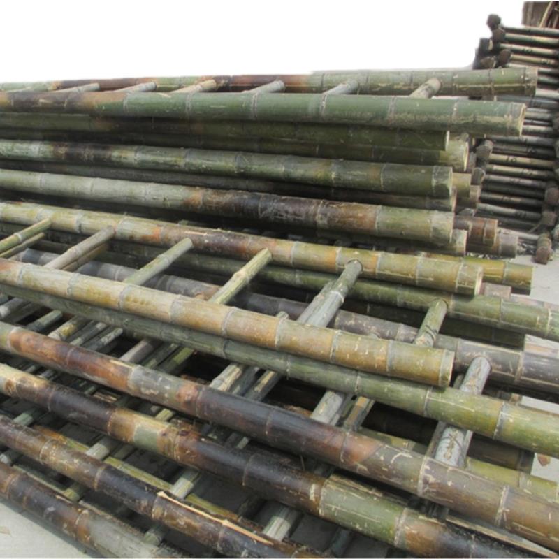 竹梯竹梯子直梯2米到3米4米 家用工程电力直梯工程梯子幼儿园金小