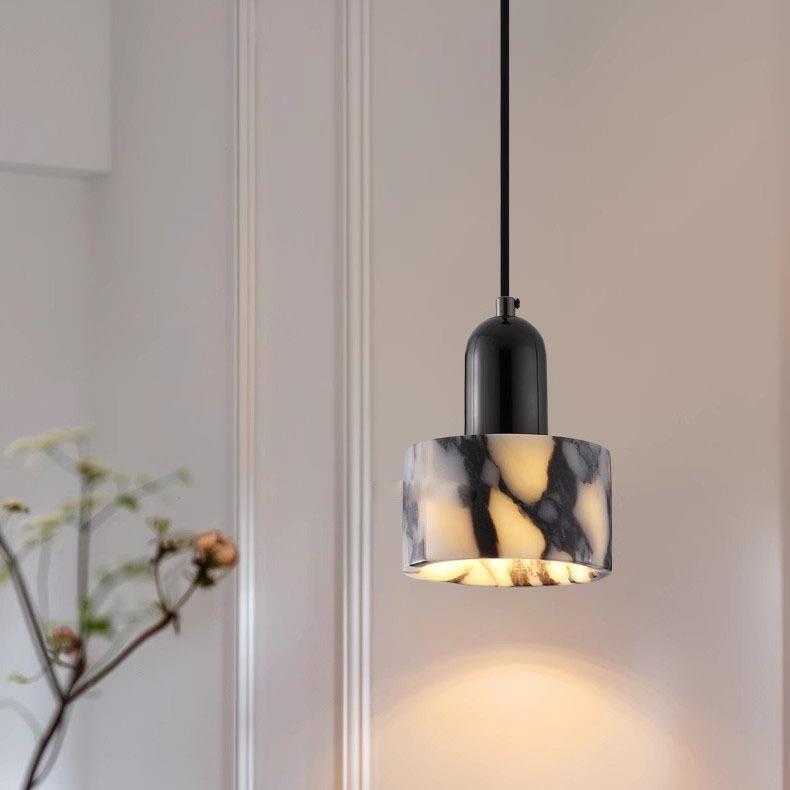 大理石宝格li吊灯卧室床头吊灯奢石感客厅玄关餐桌岛台小吊灯餐吊