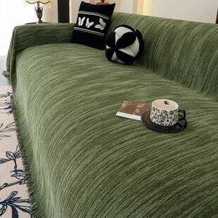 中式复古风沙发巾雪尼尔四季通用沙发盖布防猫抓不粘毛沙发套罩毯