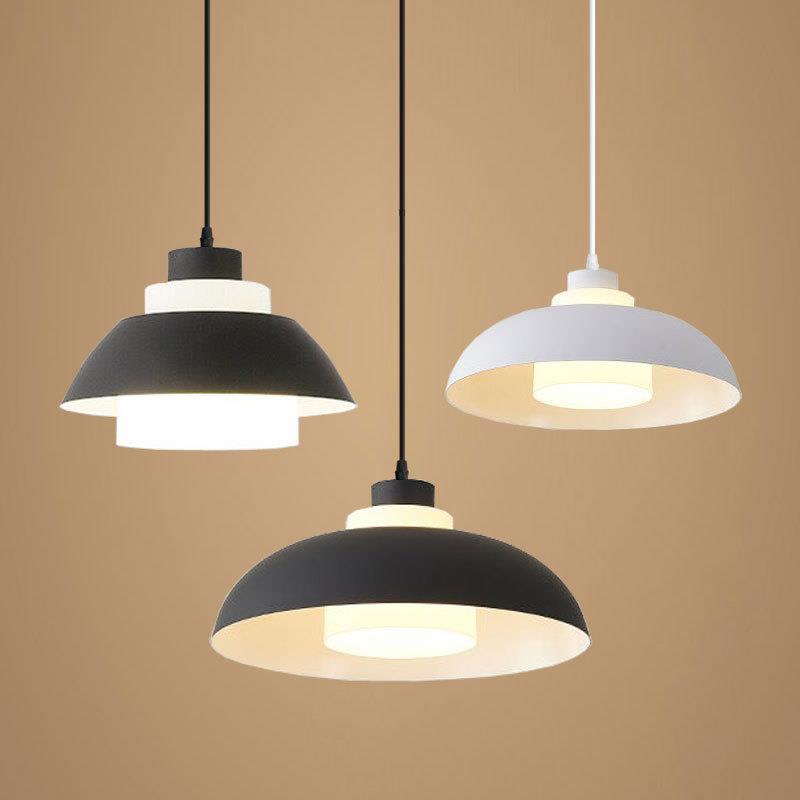 现代简约亚克力灯具火锅饭店铺奶茶吧台灯商用餐厅灯单头餐厅吊灯