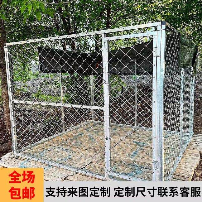 大型犬狗笼跑笼加粗加大活动马犬隔离镀锌拼接狗围舍养殖家用大栅