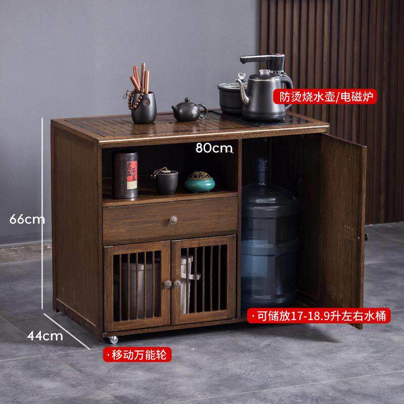 移动茶台小茶桌茶几客厅边柜茶吧机家用边几柜中式茶水柜一体茶车