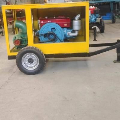 禹工 移动式车柴油防汛泄洪农用灌溉混流泵车抽水排污小型混流泵