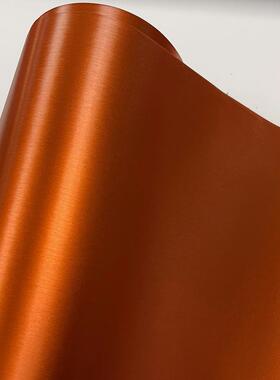 汽车电镀拉丝亚光冰膜 橙色冰膜拉丝改色膜 改色电镀冰膜拉丝