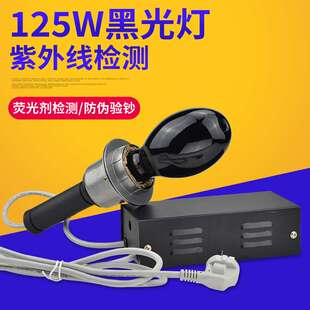 国产HPL-N 125W紫外线探伤灯 黑泡 125w紫光灯泡配套紫光诱虫灯泡