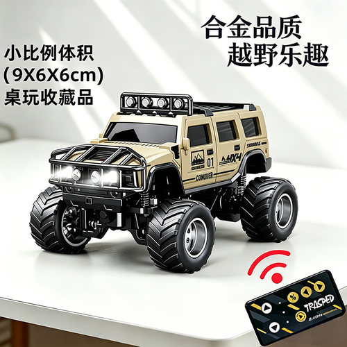 迷你小遥控车越野合金遥控车减震2.4G可充电仿真潮流玩具儿童礼物
