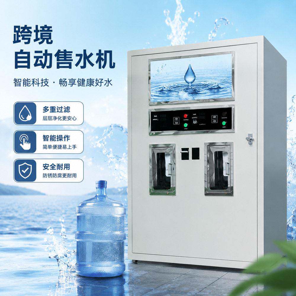 跨境自动售水机全自动售水机富氢水机电解质直饮水站商用净水器