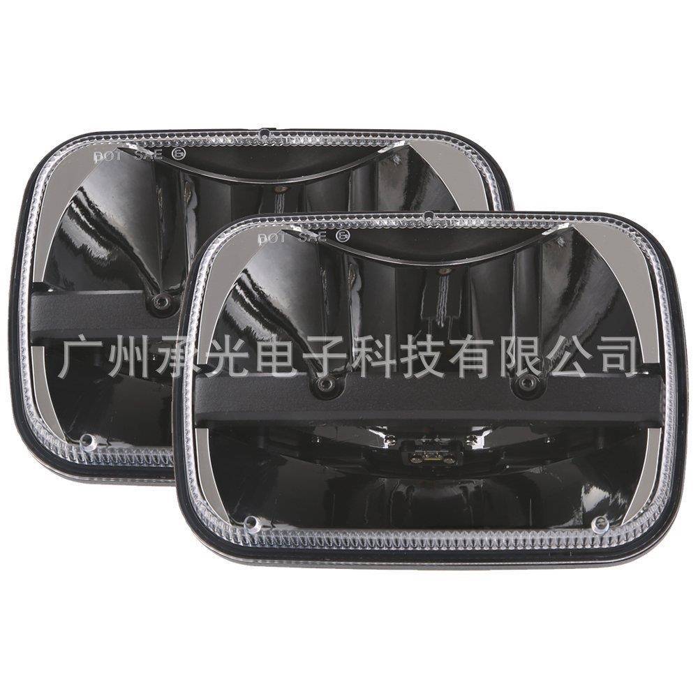厂家直销 5X7寸牧马人led大灯方形卡车灯 龙版适用Jeep改装前大灯