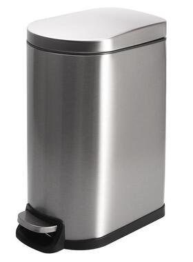 10L不锈钢U形家用垃圾桶内外双桶客厅厨房办公室脚踏缓降收纳桶