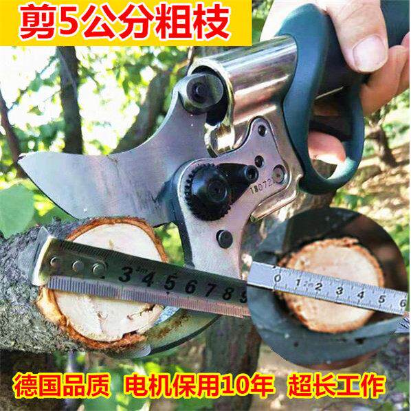 兴立舒畅电动果树剪刀充电式粗树枝园林高枝机工具电动修枝剪
