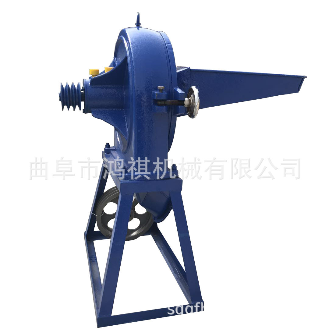 HQ玉米面加工机械苞米粉碎机卧式小型家用磨面机