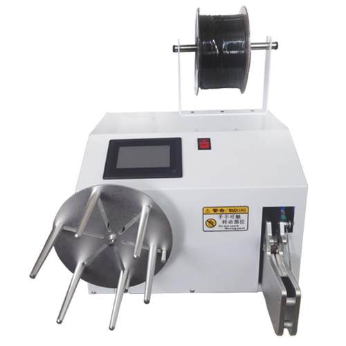 全自动绕线扎线机电源线耳机数据线圈卷线扎带缠绕捆绑一体机设备