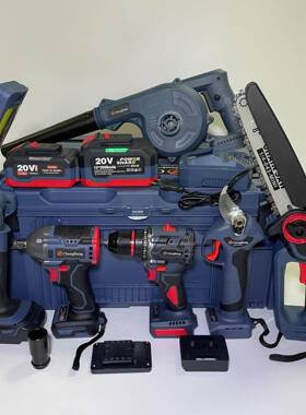 外贸CB系列锂电电动工具六件套装2406X1