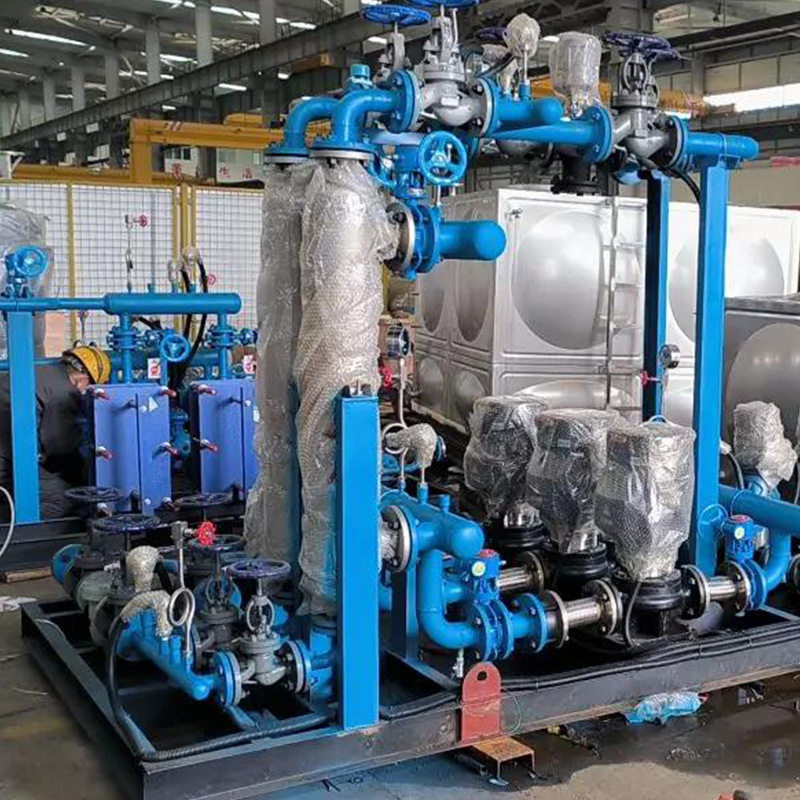 汽水水水螺纹管换热机组双纹管换热器供暖换热站中央空调换热机组