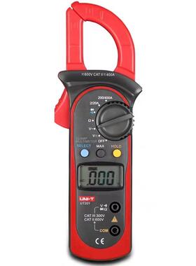 优利德数字钳形表UT200A/B数字高精度交直流电流钳形表自动量程表