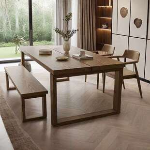 简约餐桌家用小户型仿实木餐桌长方形吃饭桌子客厅家用餐桌椅套装