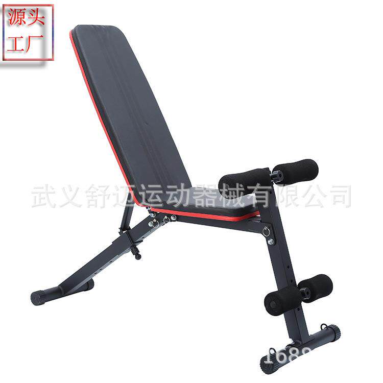 厂家直供可折叠哑铃凳卧推凳多功能仰卧板室内健身椅家用健身器材