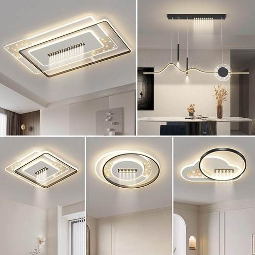 新款客厅主灯现代简约大气全屋套餐无主灯带射灯卧室灯led吸顶灯