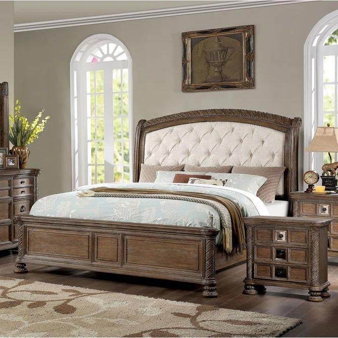 北美乡村实木床法式复古主卧1.8米雕花双人床婚床高端1.5米公主床