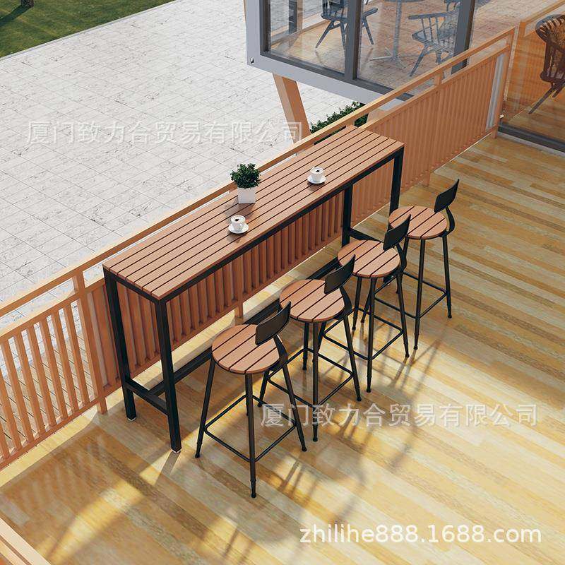 户外阳台吧台桌椅靠墙防水防晒简约现代休闲露天塑木餐桌长条桌椅,鲜花速递/花卉仿真/绿植园艺,割草机/草坪机,淘宝优惠券,粉丝福利购,淘宝优惠卷