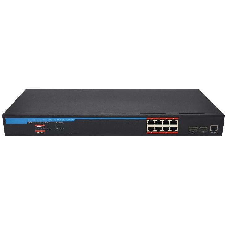 S2910R-8T 10口全千兆POE交换机，单口输出90W，满足标准bt协议图片