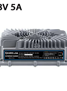 防水IP67 铅酸48V5A高品质防水电池充电器4串铅酸电池充电器