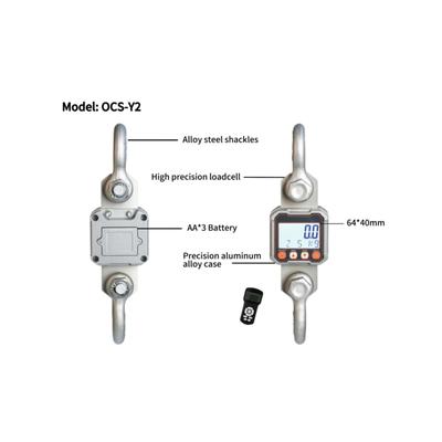 CRANE SCALE 电子吊秤10000KG电子吊秤10吨吊钩秤测力器10吨手持