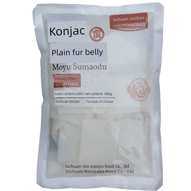 魔芋素肚火锅配料魔芋面双面魔芋素肚500g小袋