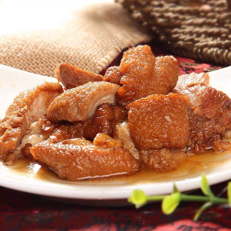 古龙红烧猪脚厦门特产红烧排骨罐头食品红烧肉罐头390g*2罐/3罐
