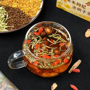 遂昌菊米菊花枸杞决明子茶金银花茶熬夜茶常备泡水喝养生茶菊米