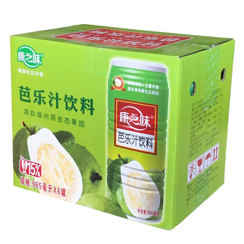 康之味白芭乐汁果汁饮料965ml*6瓶番石榴汁聚餐火锅夏日常备年货