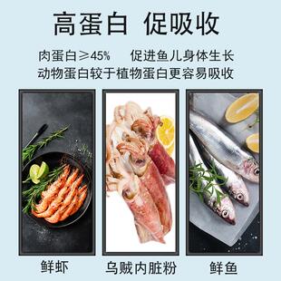 红鹿招财鱼专用饲料抗病防烂身战船地图发财鱼家用高蛋白上浮鱼食